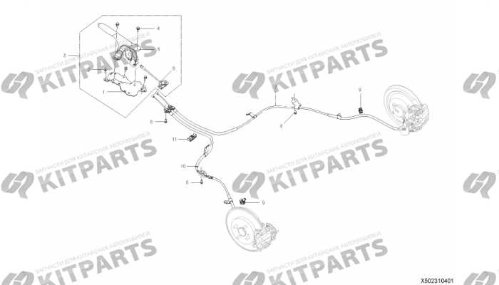 Трос ручного тормоза Lifan