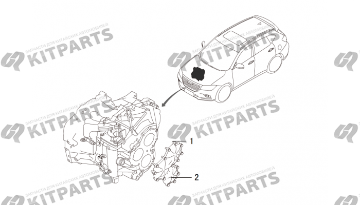 Задняя крышка кпп Haval