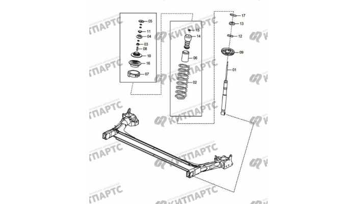 Rear sliding column assembly FAW Oley