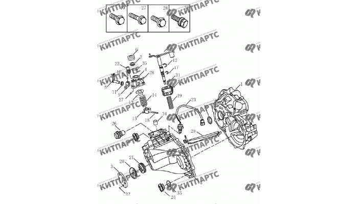 Корпус коробки передач Geely