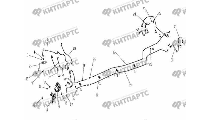 Трубки тормозные (с ABS) Geely