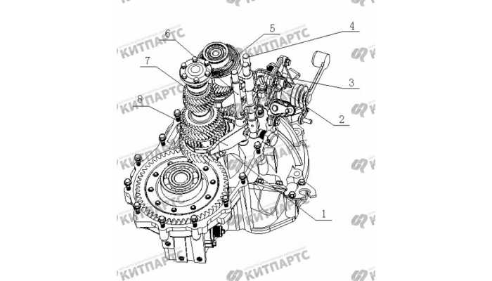 S160G Компоненты трансмиссии Geely